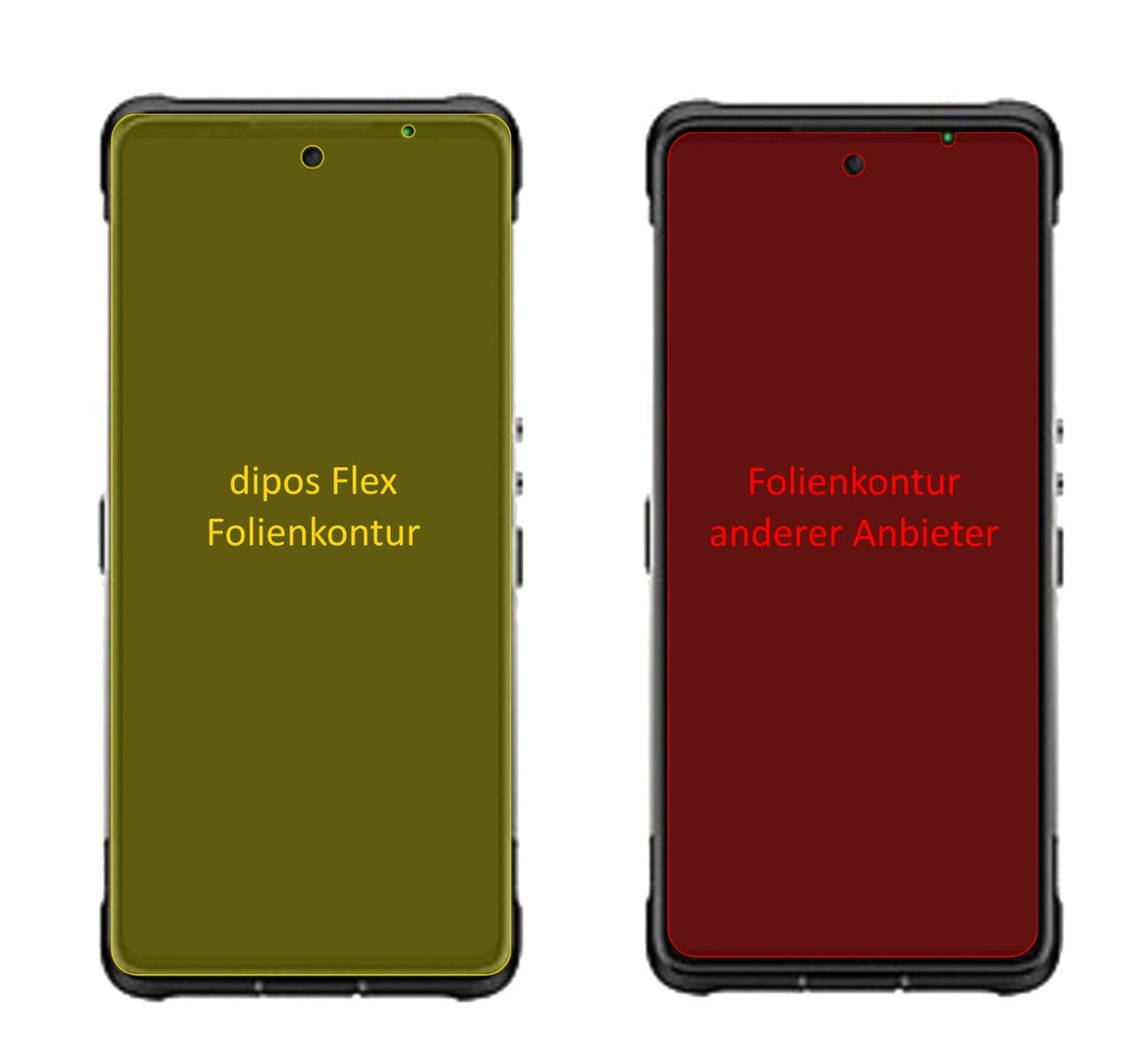 2x 3D Full Cover Schutzfolie für Ulefone Armor 10