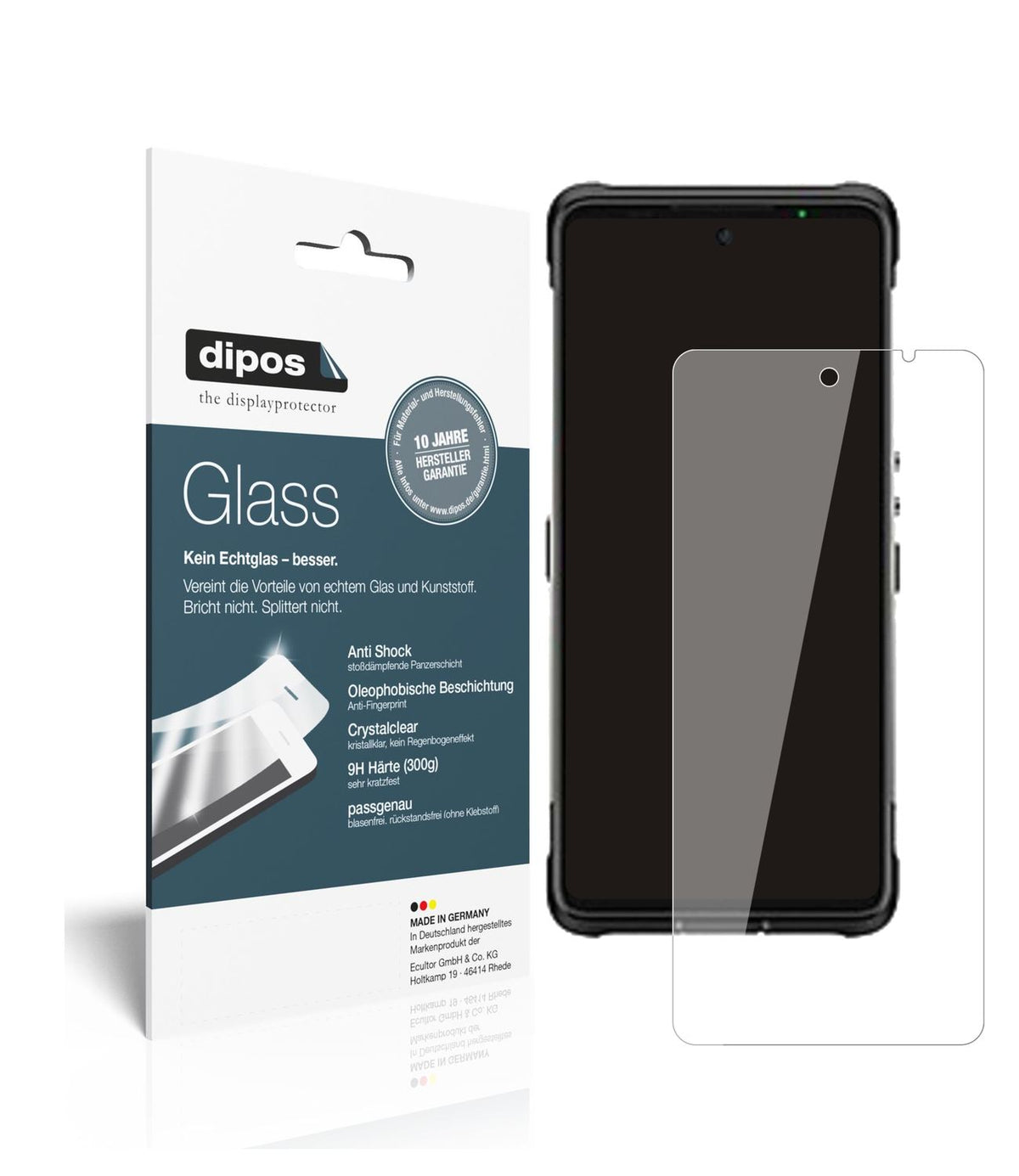 1x 9H Schutzfolie für Ulefone Armor 10 Panzerfolie
