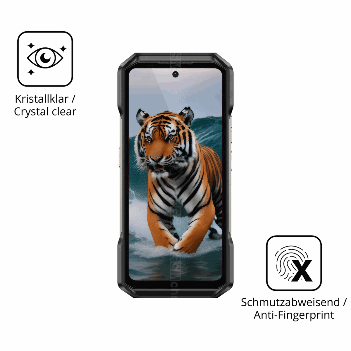 2x 9H Schutzfolie für Ulefone Armor 27T+ Panzerfolie