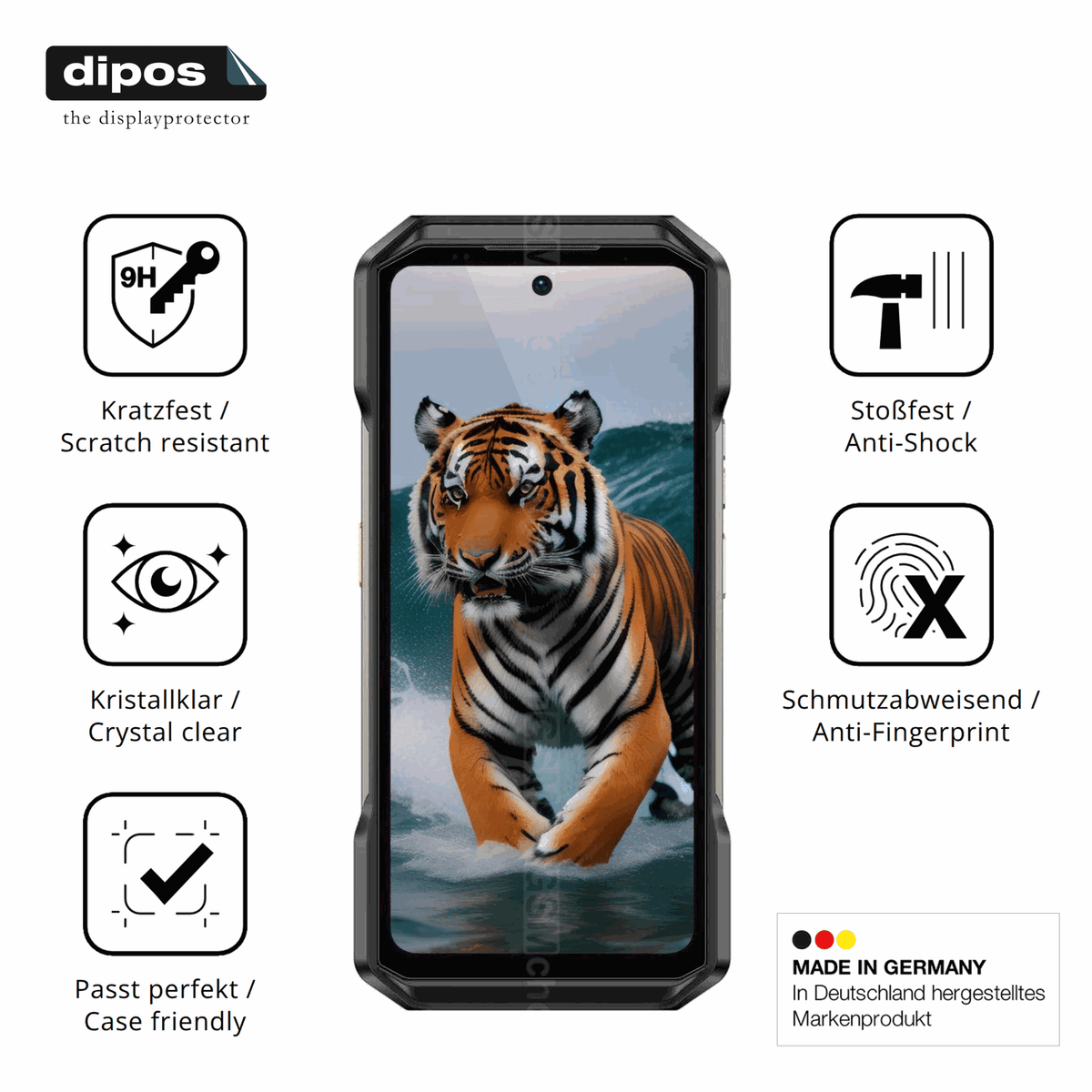 2x 9H Schutzfolie für Ulefone Armor 27T+ Panzerfolie