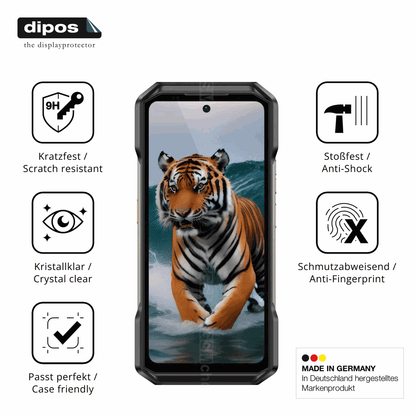 2x 9H Schutzfolie für Ulefone Armor 27T+ Panzerfolie