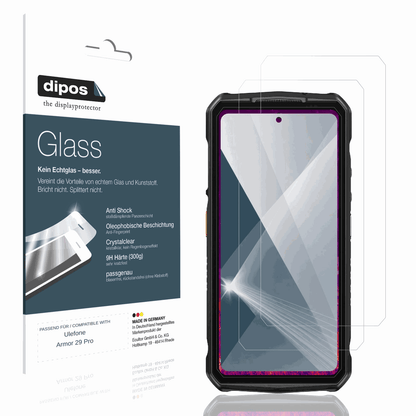 2x 9H Schutzfolie für Ulefone Armor 29 Pro Panzerfolie