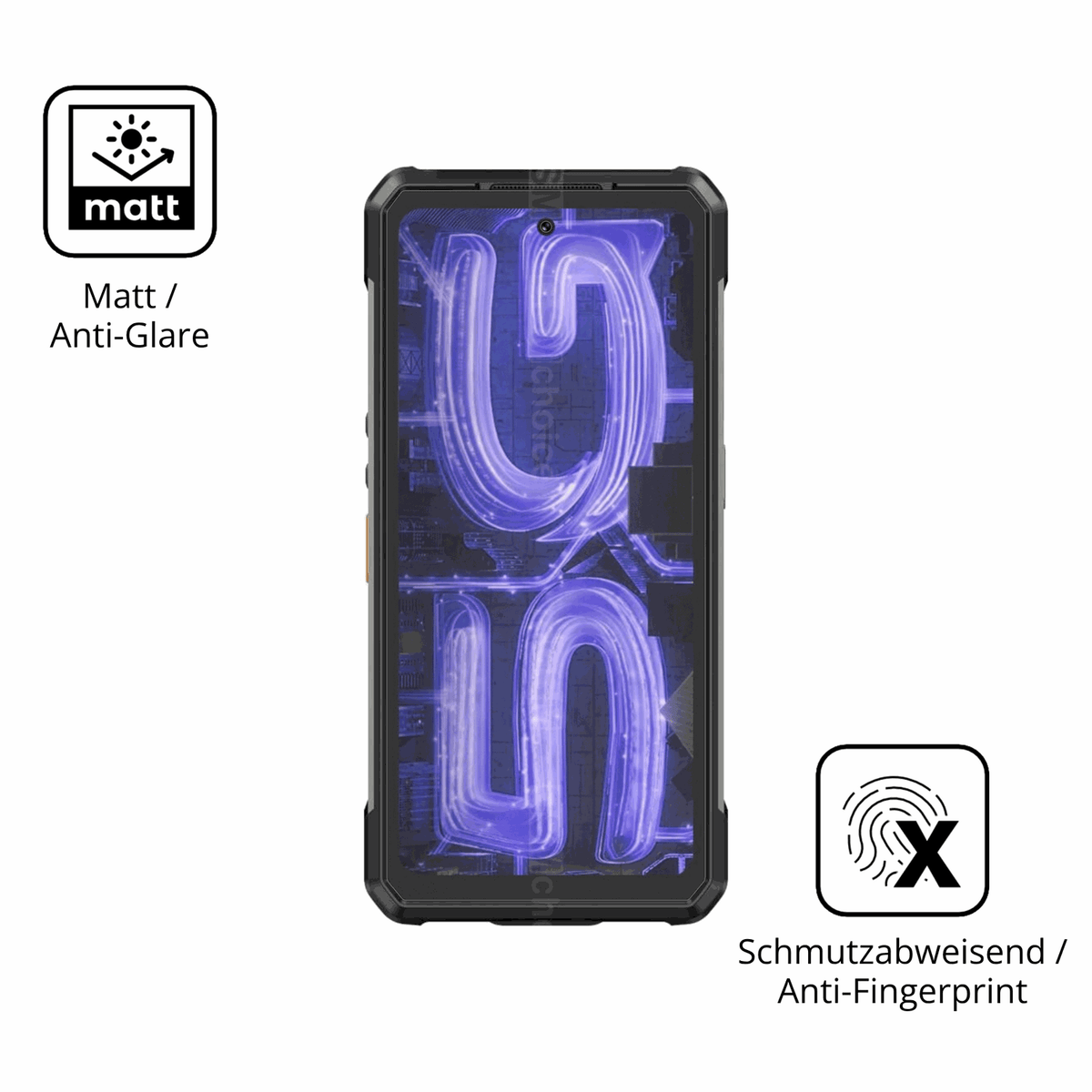 4x Schutzfolie matt für Ulefone Armor 34 Pro+ Display-Schutzfolie