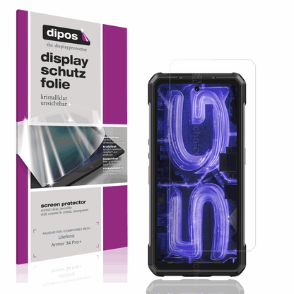 4x Schutzfolie klar für Ulefone Armor 34 Pro+ Display-Schutzfolie