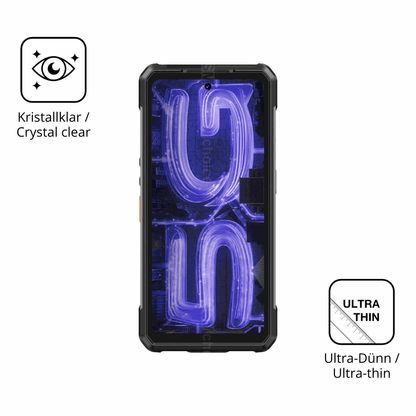 4x Schutzfolie klar für Ulefone Armor 34 Pro+ Display-Schutzfolie