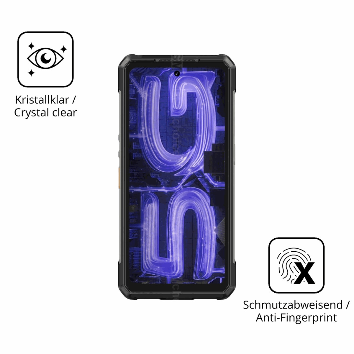 2x 9H Schutzfolie für Ulefone Armor 34 Pro+ Panzerfolie