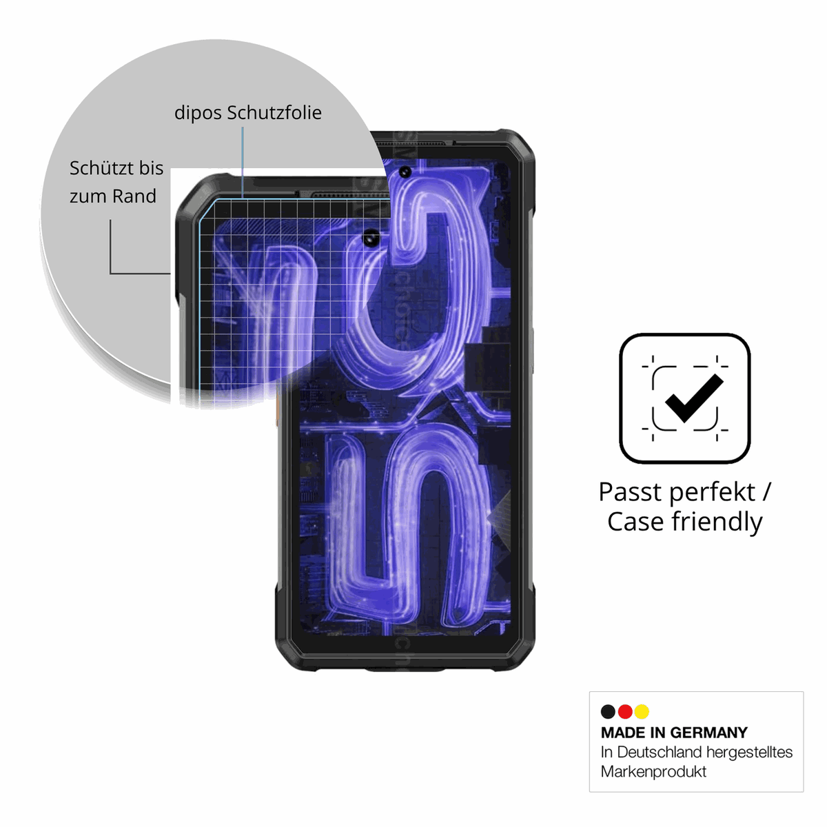 2x 9H Schutzfolie für Ulefone Armor 34 Pro+ Panzerfolie