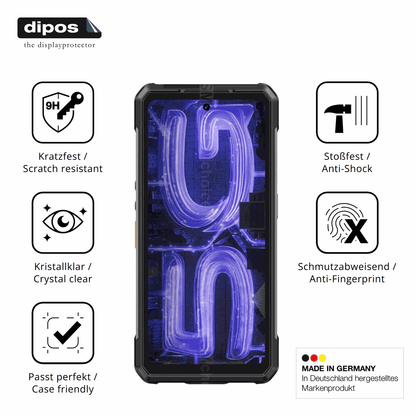 2x 9H Schutzfolie für Ulefone Armor 34 Pro+ Panzerfolie
