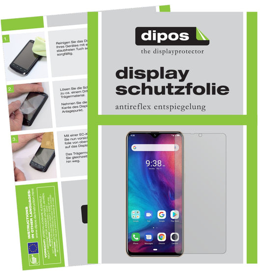 Matte Displayschutzfolie von dipos passend für Ulefone Note 7P, präziser Zuschnitt und blasenfrei montiert