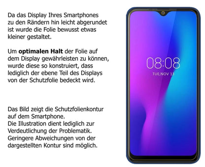 Dünne und klare Folie passend zugeschnitten für Ulefone Power 6