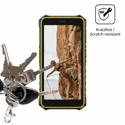 dipos Displayschutz für Ulefone RugKing 2 Pro, transparente Oberfläche, perfekte Passform auch für die Rundungen