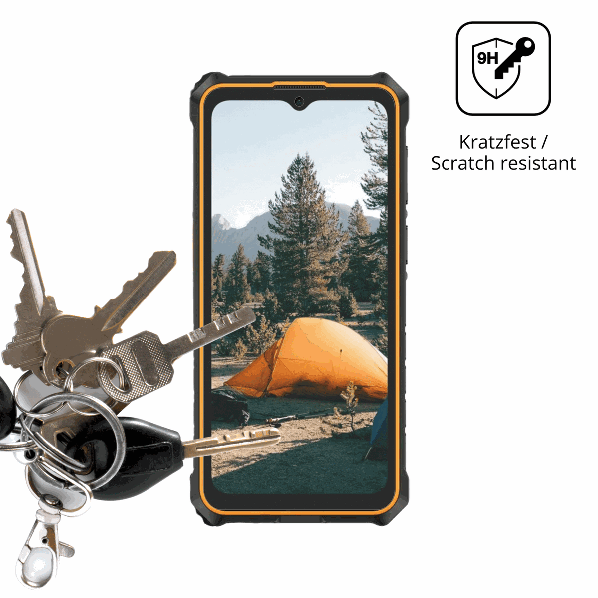 dipos Displayschutz für Ulefone RugKing 3 Pro, mattierte Oberfläche, robuste Festigkeit und perfekte Passform