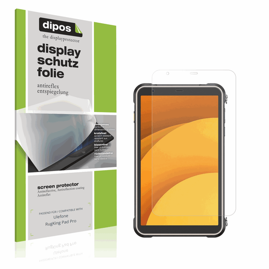 Matte Displayschutzfolie von dipos passend für Ulefone RugKing Pad Pro, präziser Zuschnitt und blasenfrei montiert