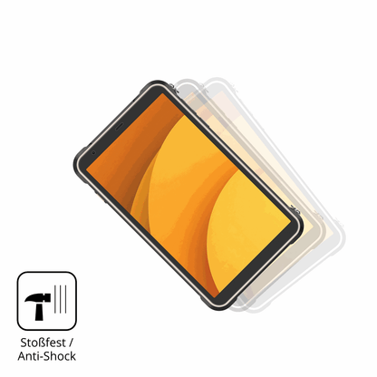 Schutz gegen Kratzer auf dem Ulefone RugKing Pad Pro Glas durch Schlüssel, Stöße gegen die Tischkante oder Stürze