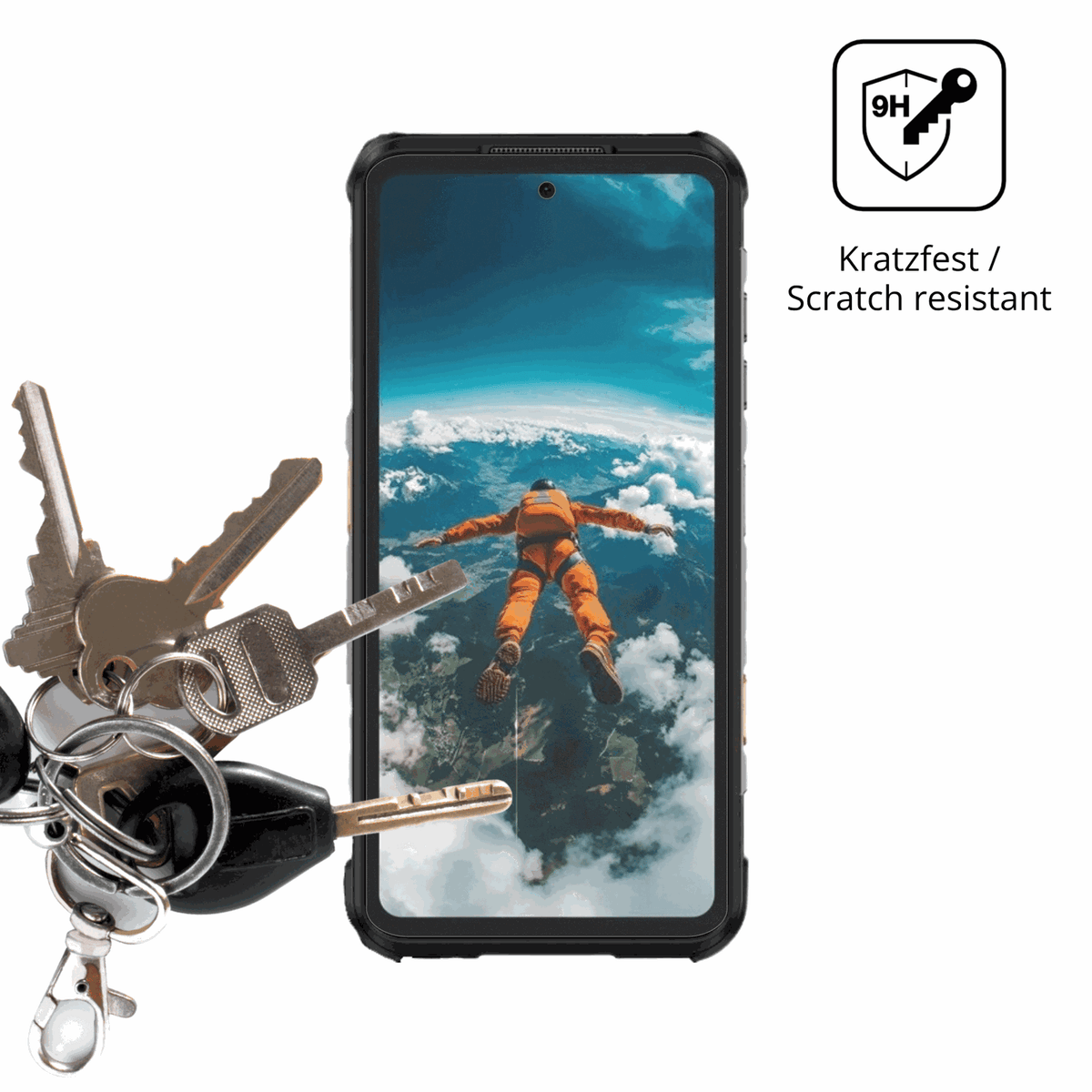 dipos Displayschutz für Ulefone RugOne Xever 7 Pro, mattierte Oberfläche, robuste Festigkeit und perfekte Passform