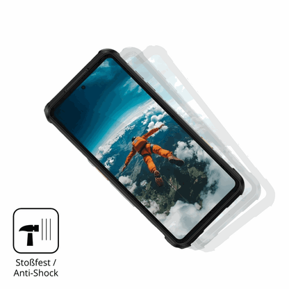 Schutz gegen Kratzer auf dem Ulefone RugOne Xever 7 Pro Glas durch Schlüssel, Stöße gegen die Tischkante oder Stürze