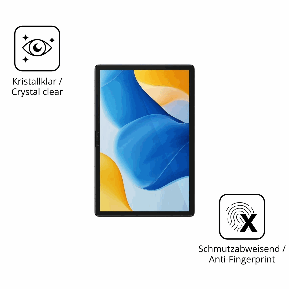 Flexible TPU-Folie passend zugeschnitten für ulefonetab a10, vollständige Abdeckung