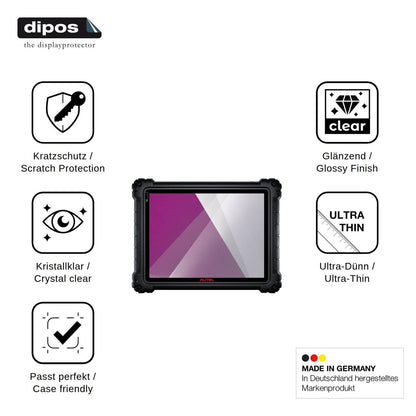 2x Schutzfolie klar für Autel MaxiSYS Ultra S2 Display-Schutzfolie