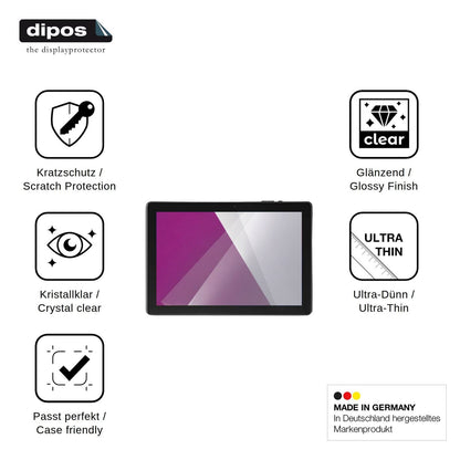 2x Schutzfolie klar für AWOW Tablet 10.1 Display-Schutzfolie