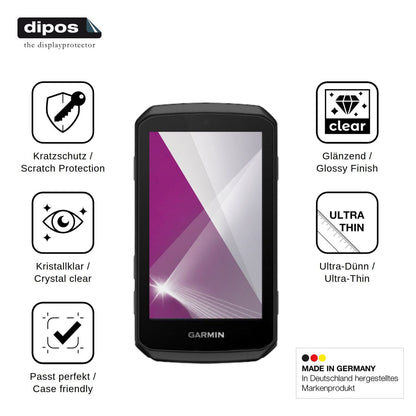 2x Schutzfolie klar für Garmin Edge 1060 Display-Schutzfolie