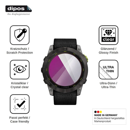 6x Schutzfolie klar für Garmin Enduro 2 Display-Schutzfolie