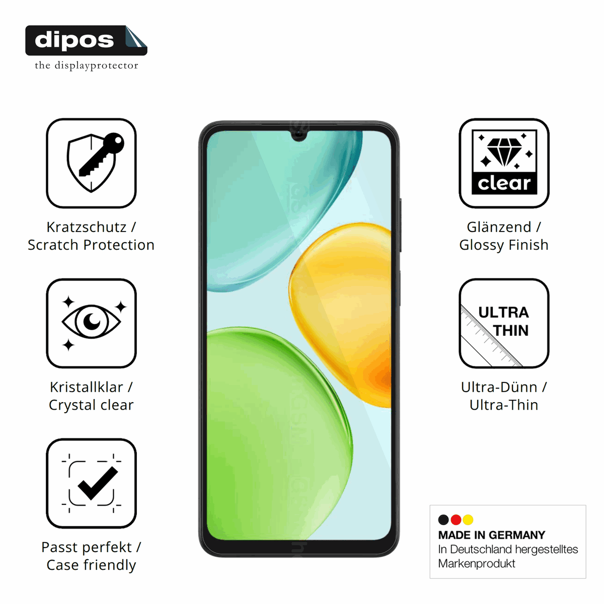 Displayschutz hergestellt in Deutschland, h�chste Qualit�t made in Germany