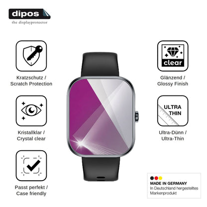 6x Schutzfolie klar für MFVLP D16 Display-Schutzfolie