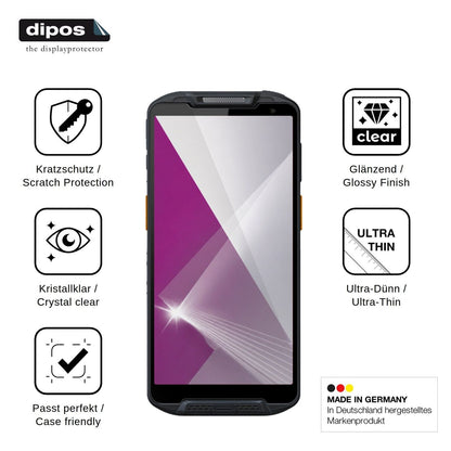 4x Schutzfolie klar für Point Mobile PM95 Display-Schutzfolie