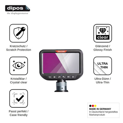4x Schutzfolie klar für Ralcam Endoscope Camera 5 Display-Schutzfolie