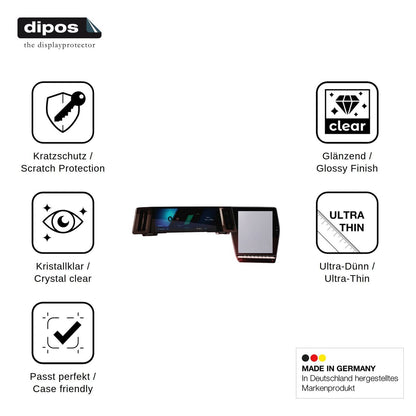 2x Schutzfolie klar für Renault Espace openR Link 12 Display-Schutzfolie