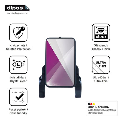 4x Schutzfolie klar für Sharplace Digitalanzeige 81F Display-Schutzfolie