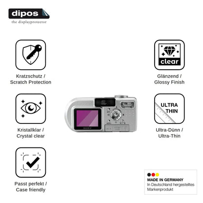 4x Schutzfolie klar für Sony Cyber-Shot DSC-P8 Display-Schutzfolie