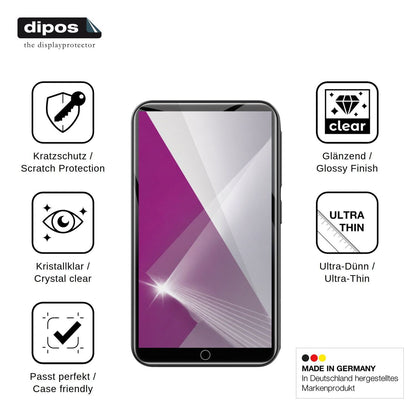 4x Schutzfolie klar für ZAQE M12 Display-Schutzfolie