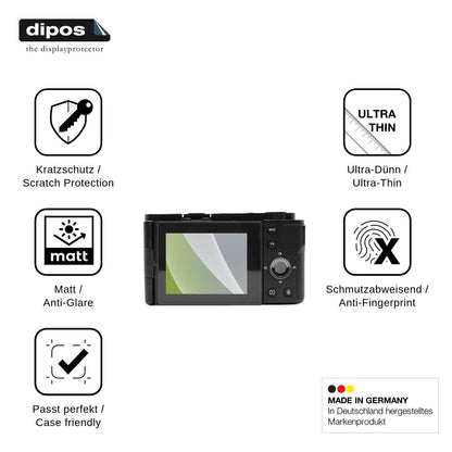 4x Schutzfolie matt für AgfaPhoto Realishot C130 Display-Schutzfolie
