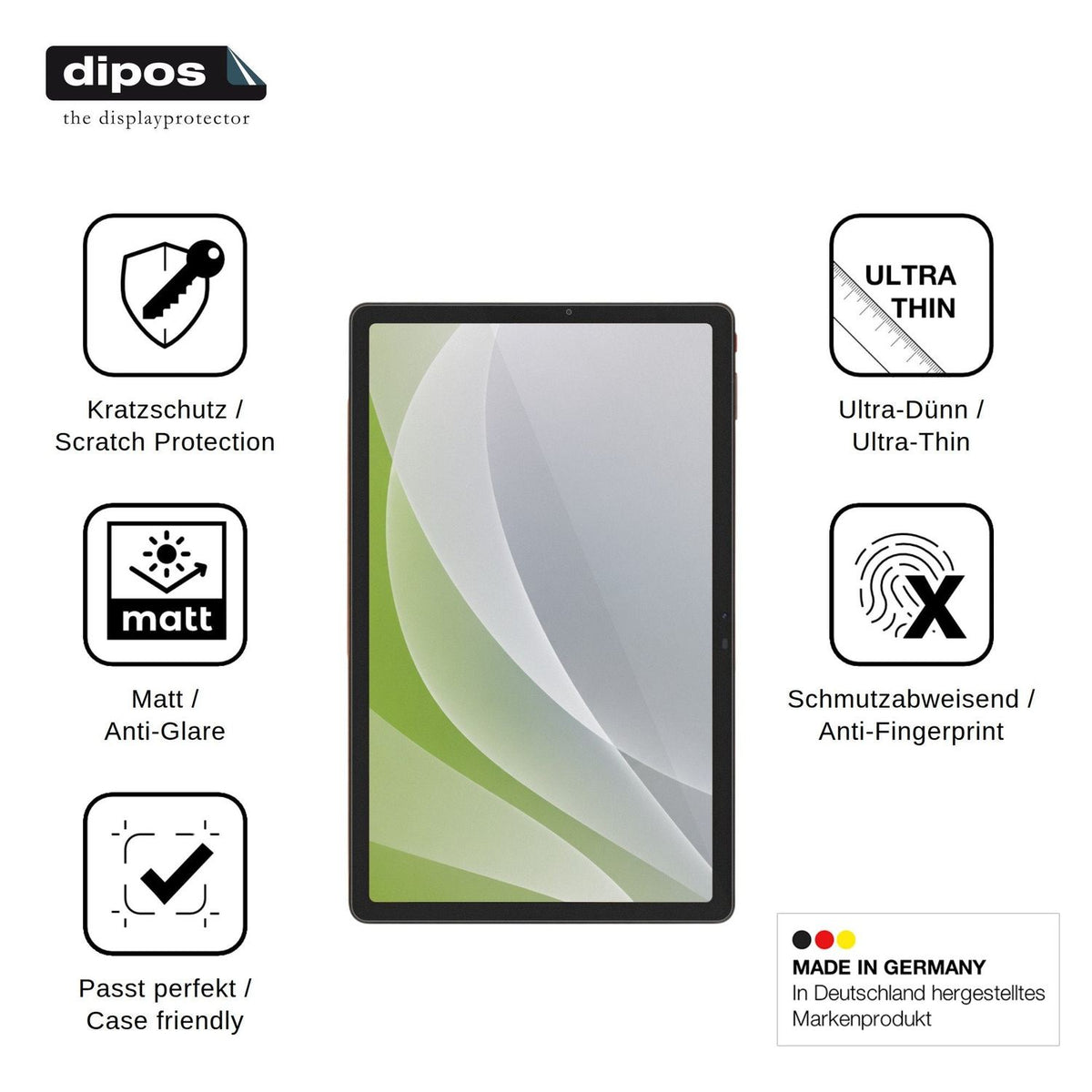 2x Schutzfolie matt für Aiplus AI+ NovaTab 5G Display-Schutzfolie