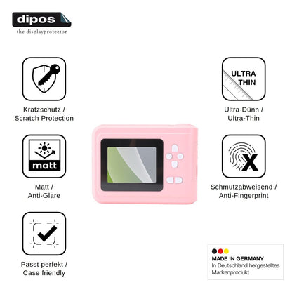 4x Schutzfolie matt für Akozon Compact HD Display-Schutzfolie