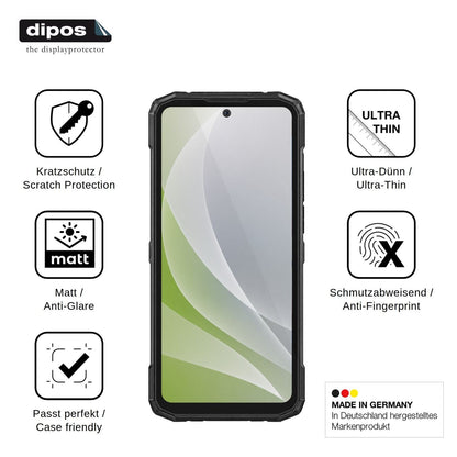 4x Schutzfolie matt für Doogee Blade 20 X Display-Schutzfolie