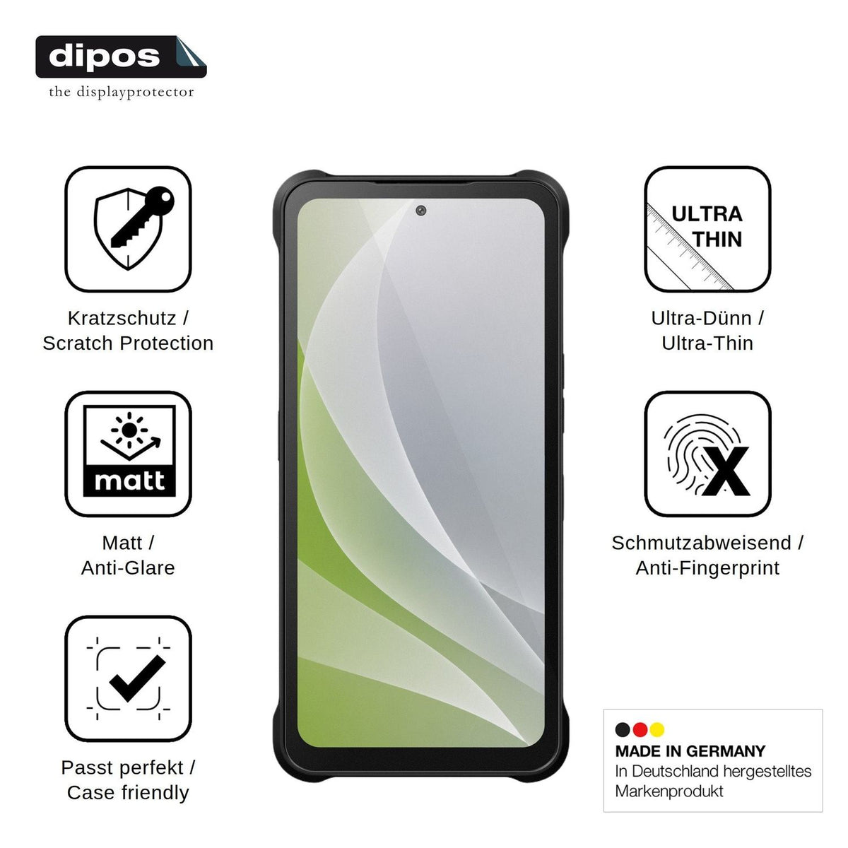 4x Schutzfolie matt für Hammer Blade 6 Pro 5G Display-Schutzfolie