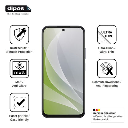 4x Schutzfolie matt für Oppo K15x Display-Schutzfolie