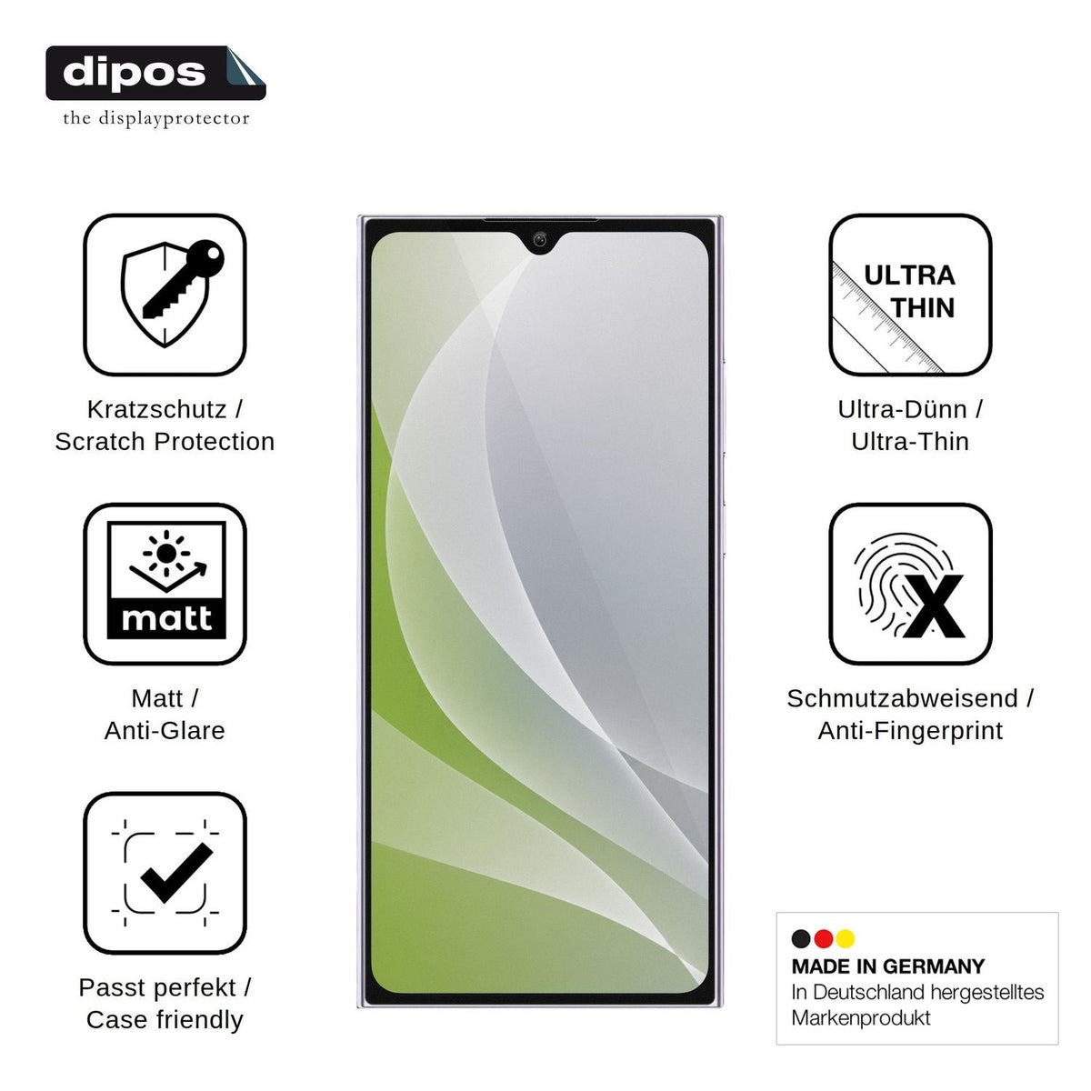 4x Schutzfolie matt für Oukitel C61 Pro Display-Schutzfolie