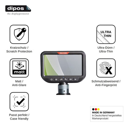 4x Schutzfolie matt für Ralcam Endoscope Camera 5 Display-Schutzfolie