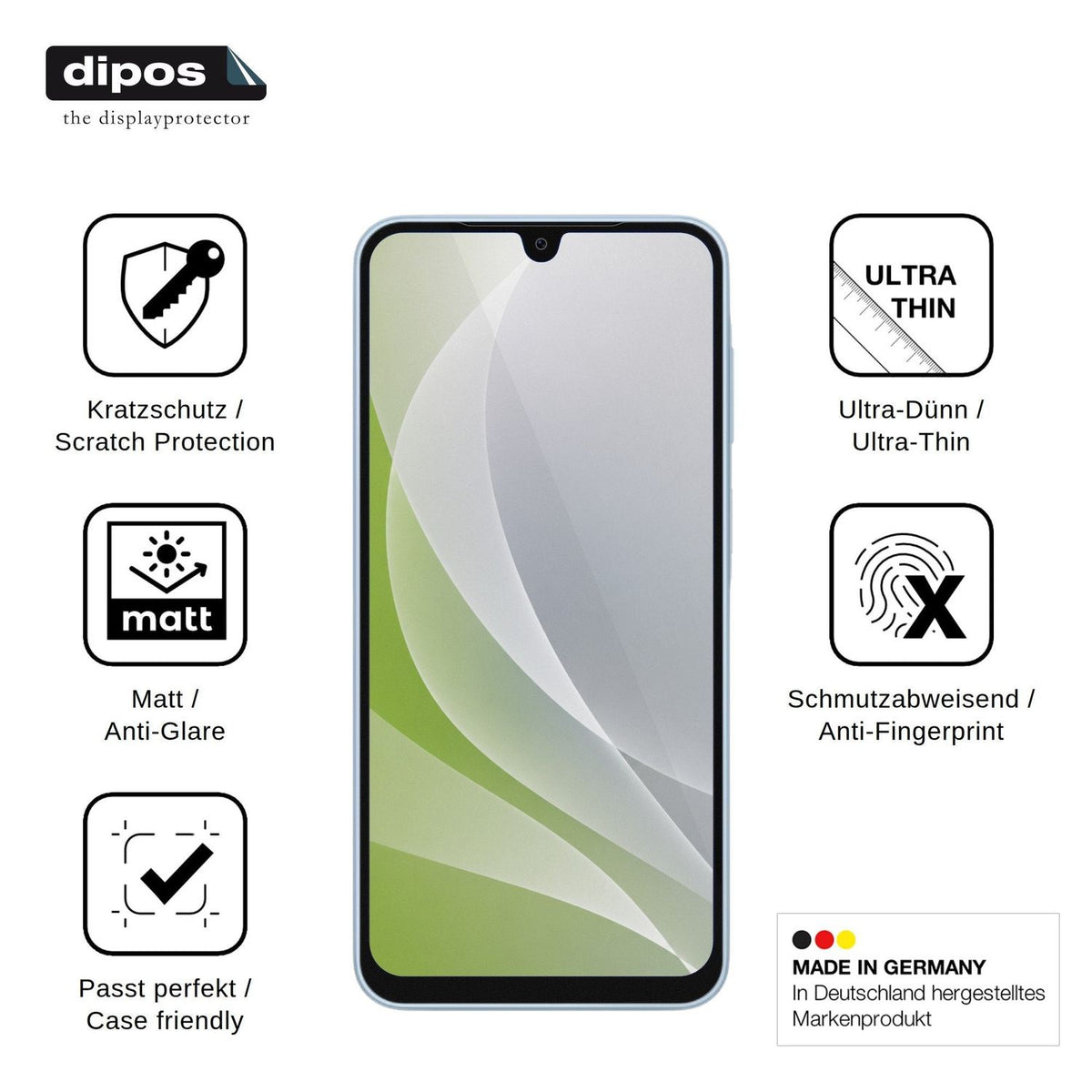 4x Schutzfolie matt für Samsung Galaxy A18 4G Display-Schutzfolie