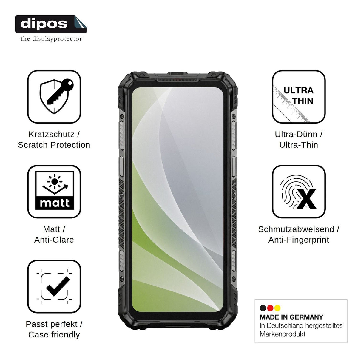 4x Schutzfolie matt für Ulefone Armor 35 Pro Display-Schutzfolie