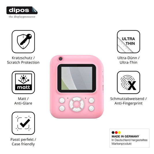 Matte Displayschutzfolie von dipos passend für W&amp;O Q1, präziser Zuschnitt und blasenfrei montiert