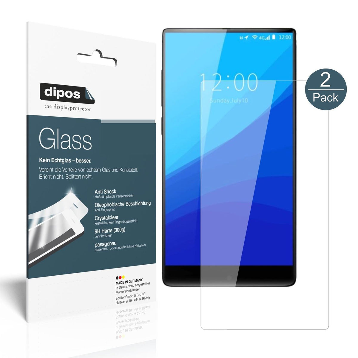 Perfekte Passform und ultimative Qualität: Unser 9H Panzerglas bietet Schutz für Umidigi-Crystal