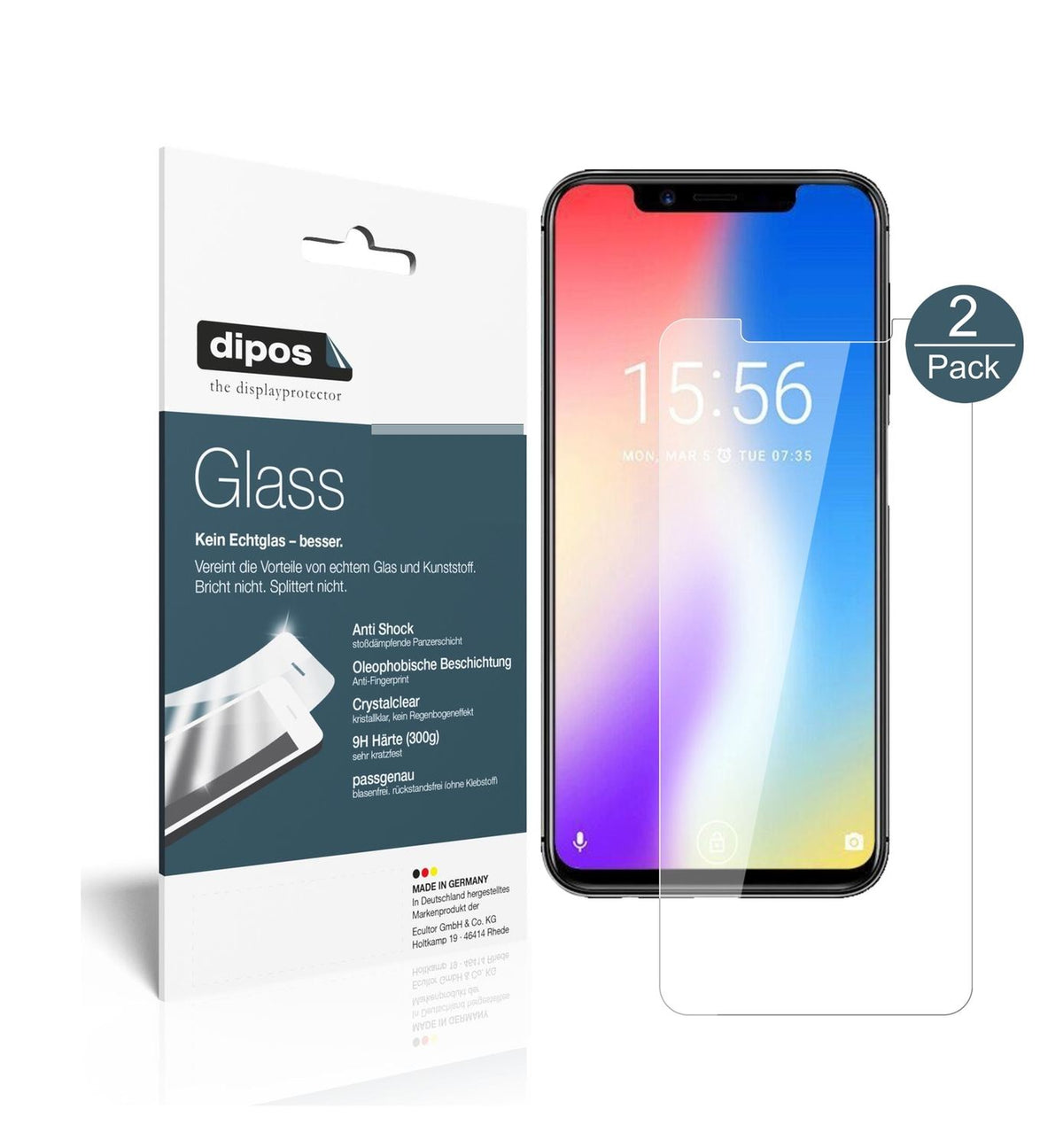Perfekte Passform und ultimative Qualität: Unser 9H Panzerglas bietet Schutz für Umidigi-One