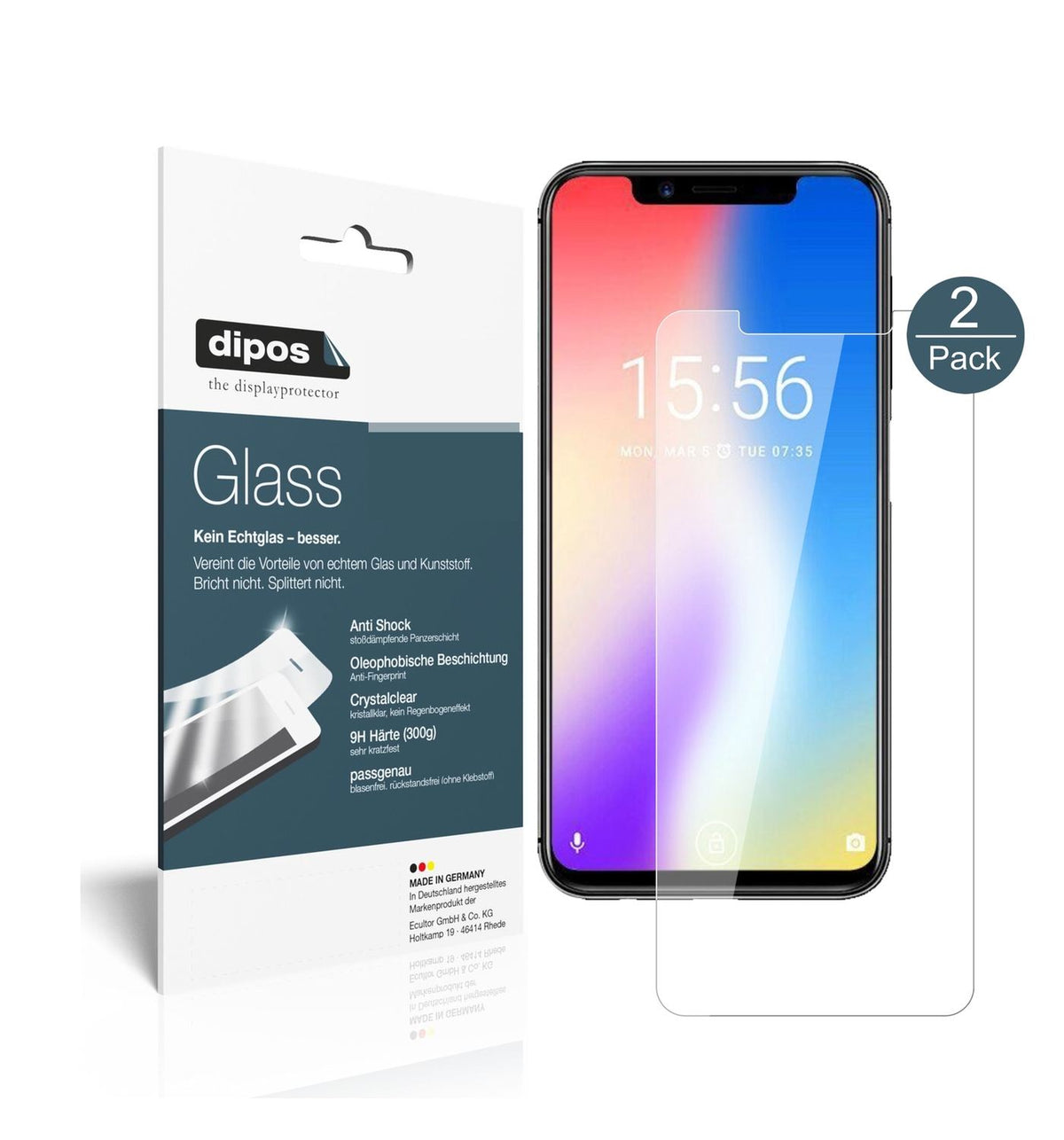 Perfekte Passform und ultimative Qualität: Unser 9H Panzerglas bietet Schutz für Umidigi-One Pro