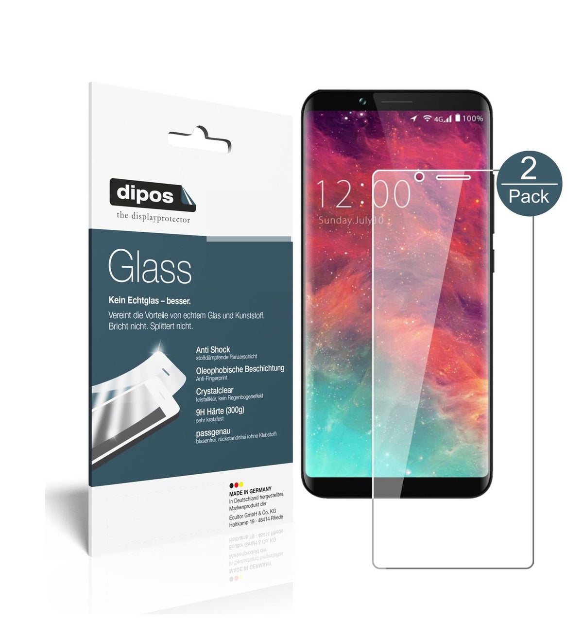 Perfekte Passform und ultimative Qualität: Unser 9H Panzerglas bietet Schutz für Umidigi-S2