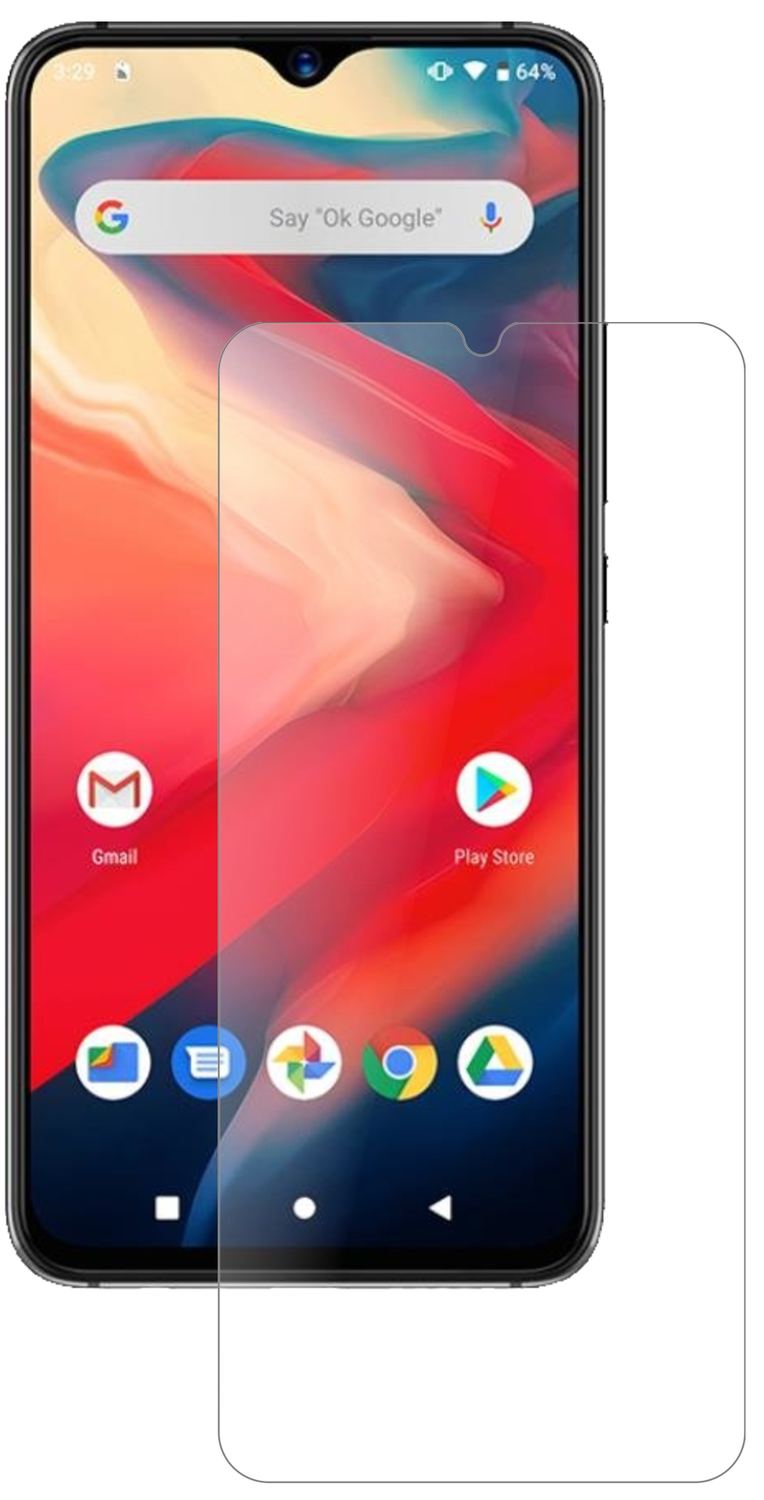 UmidigiS3 Pro mit aufgebrachter dipos Panzerfolie, die lästige Fingerabdrücke minimiert