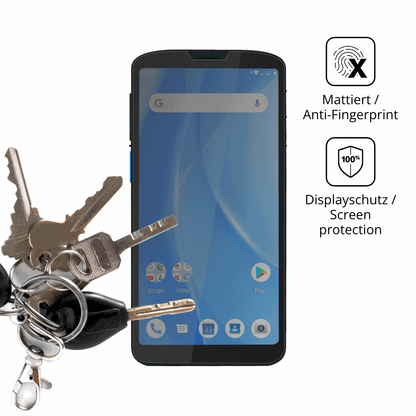 dipos Displayschutz für Unitech EA630, mattierte Oberfläche, Blickschutzfilter und perfekter Passform